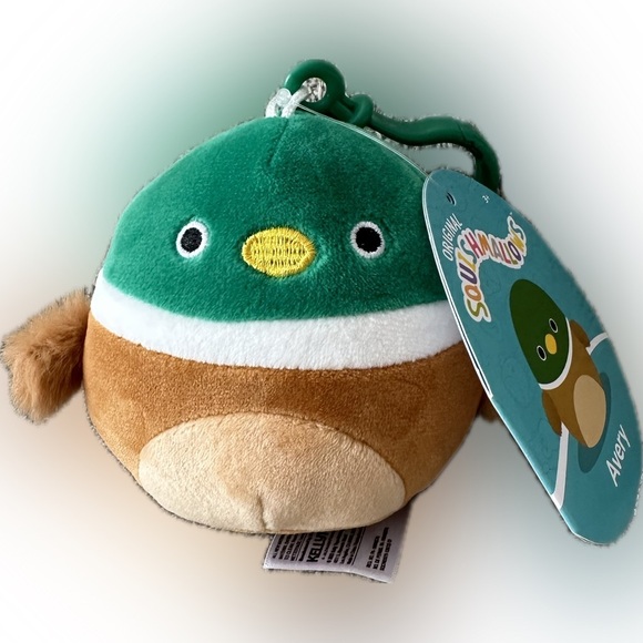 Nwt 🦆 3" Clip-On Avery The Duck Squishmallow - Picture 1 of 3